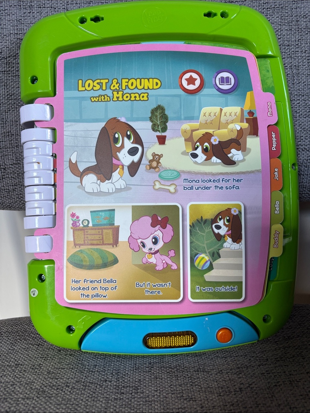 LeapFrog 2-in-1 Touch & Learn Tablet - Screen-Free Interactive Toy